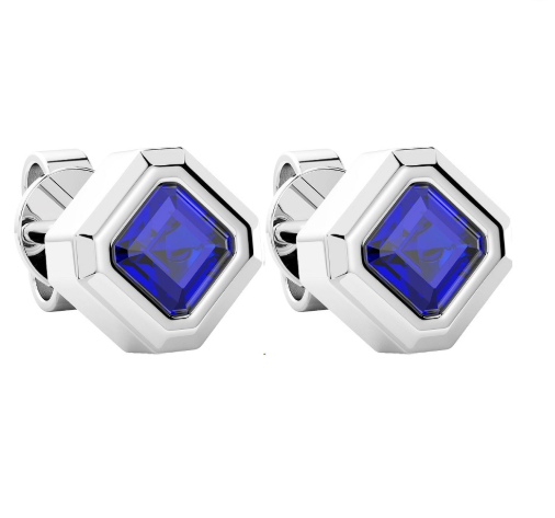 Orecchini Zancan in Argento Zaffiro sintetico ESO012-BL - ESO012-BL